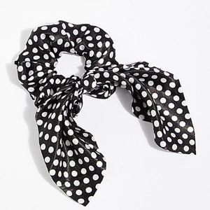 Milano Scrunchie Black White Polka Dot